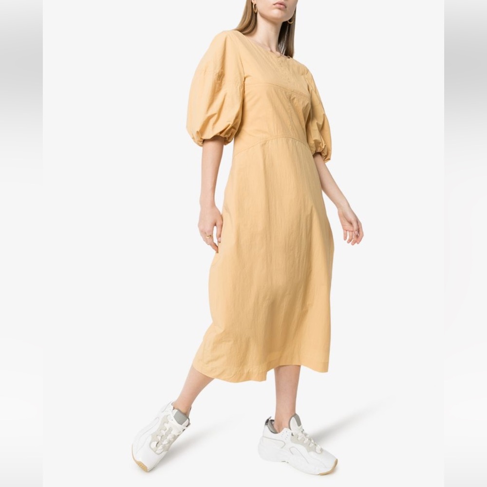 NWT Low Classic Puff Sleeve Midi Dress Size Small